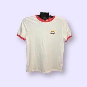 Wrangler tee women S - rainbow white red - casual shirt western wear